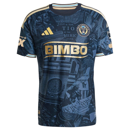 Jovan Lukić Philadelphia Union adidas 2026 1776 Kit On-Field Authentic Patch Jersey - Navy