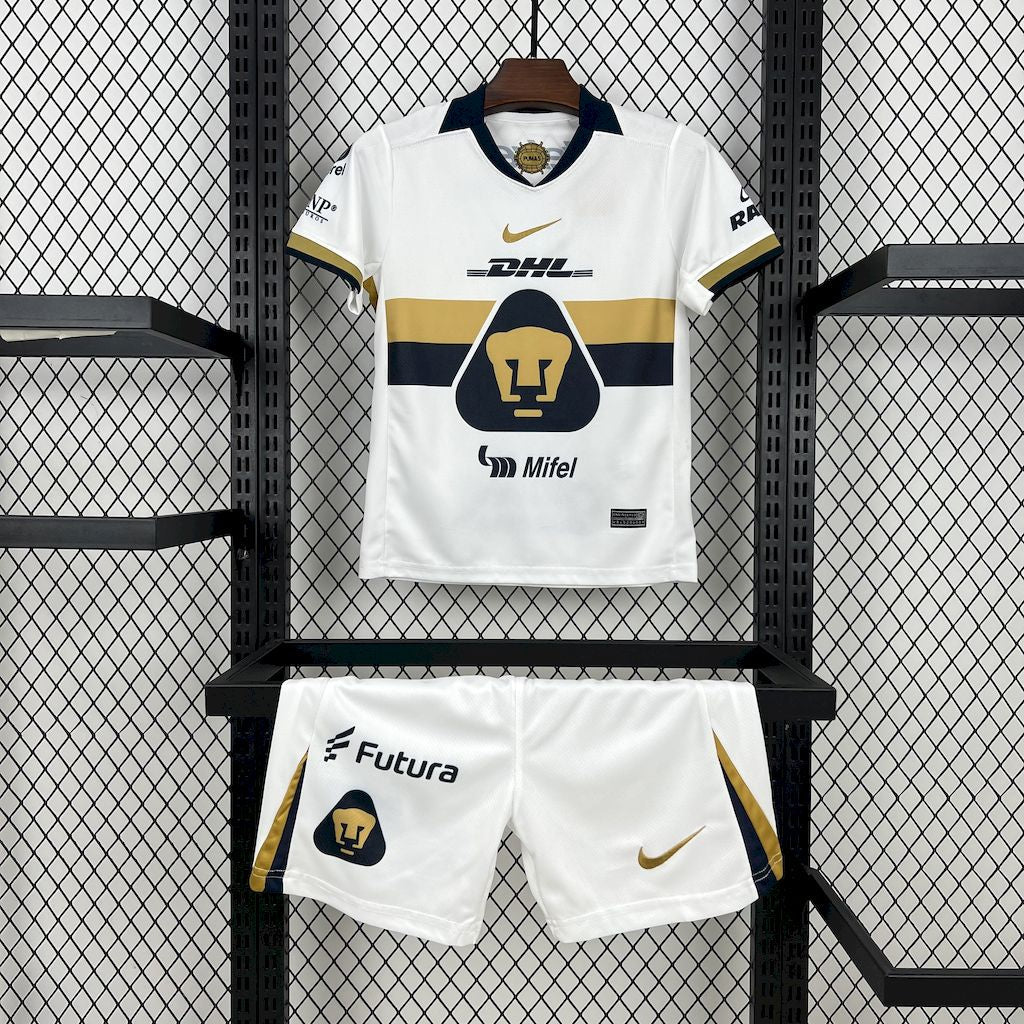 Pumas UNAM 2025/26 Home Kids Kit