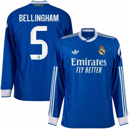 Real Madrid Third Bellingham 5 Fan Jersey Long Sleeve 2025/26