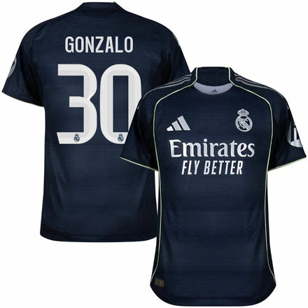Real Madrid Gonzalo 30 Away Fan Jersey 2025/26