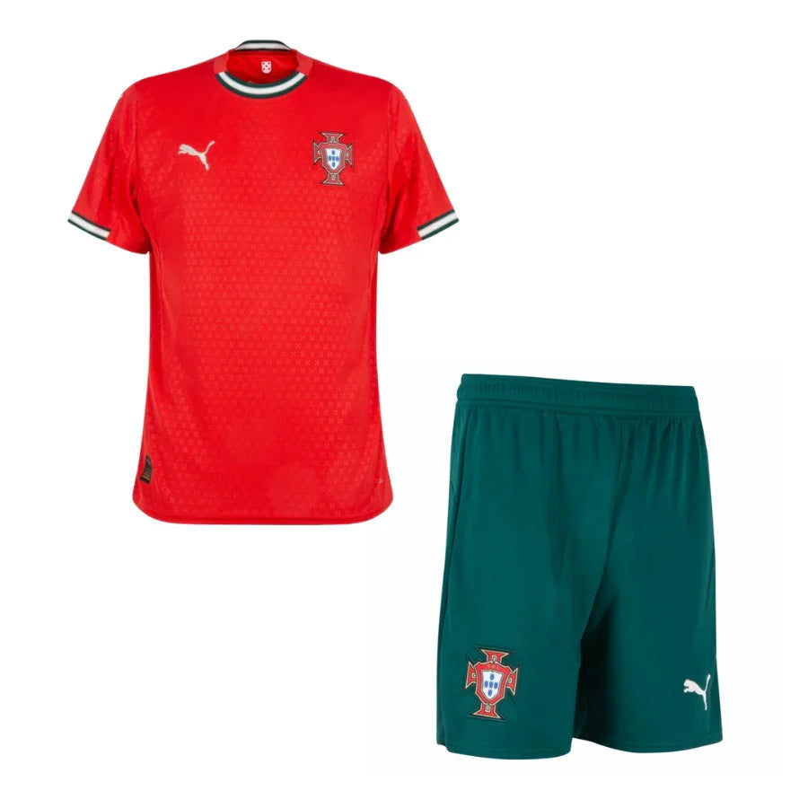 Kids Kit Portugal Home Jersey 2025/26