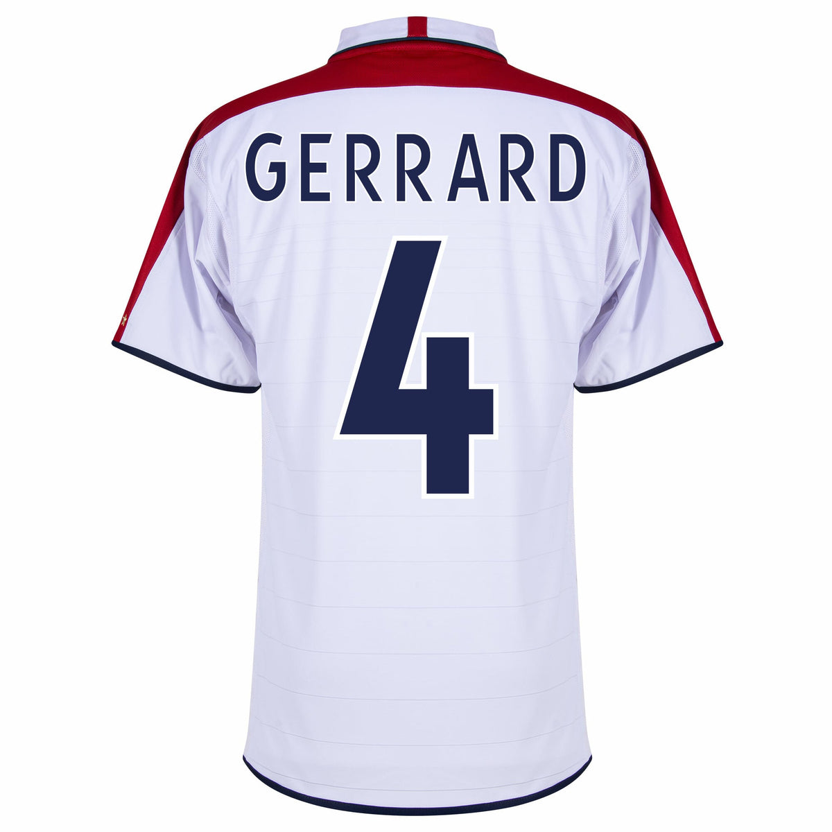 England Retro Home Gerrard 4 Shirt 2004-2005