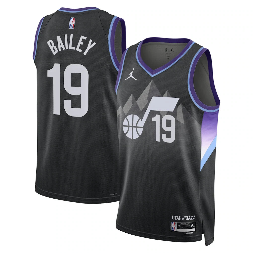 Ace Bailey Utah Jazz Unisex Swingman Player Jersey - Statement Edition - Black