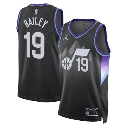 Ace Bailey Utah Jazz Unisex Swingman Player Jersey - Statement Edition - Black