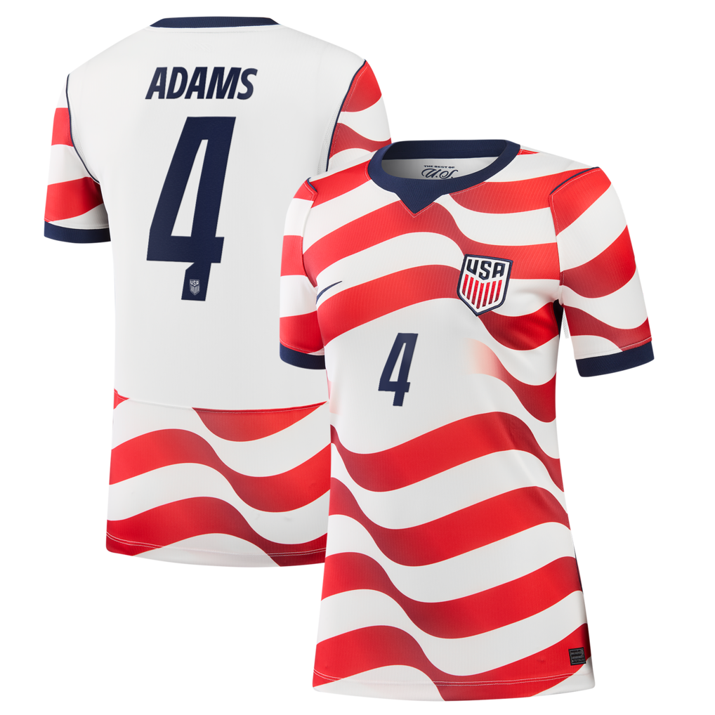 Tyler Adams USMNT Nike Women's 2026 Home Stadium Jersey - White