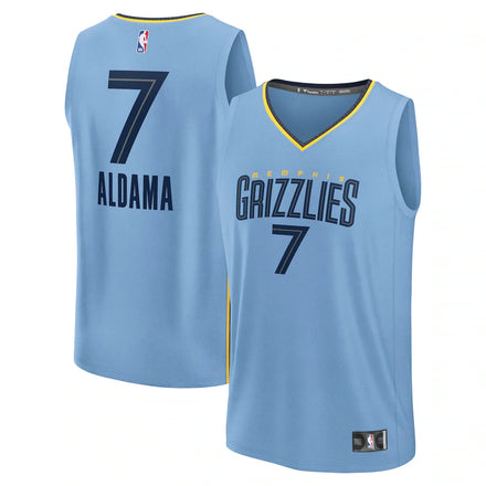 Santi Aldama Memphis Grizzlies Fanatics Fast Break Player Jersey - Statement Edition - Light Blue