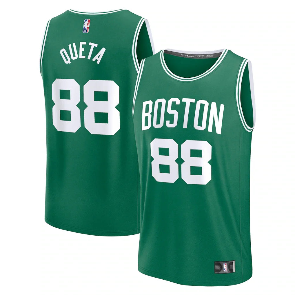 Neemias Queta Boston Celtics Fanatics Fast Break Player Jersey - Icon Edition - Kelly Green