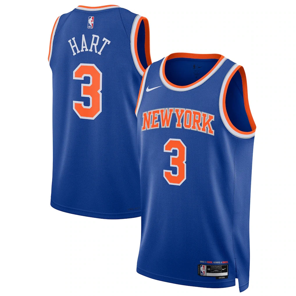 Josh Hart New York Knicks Unisex Swingman Player Jersey - Icon Edition - Blue