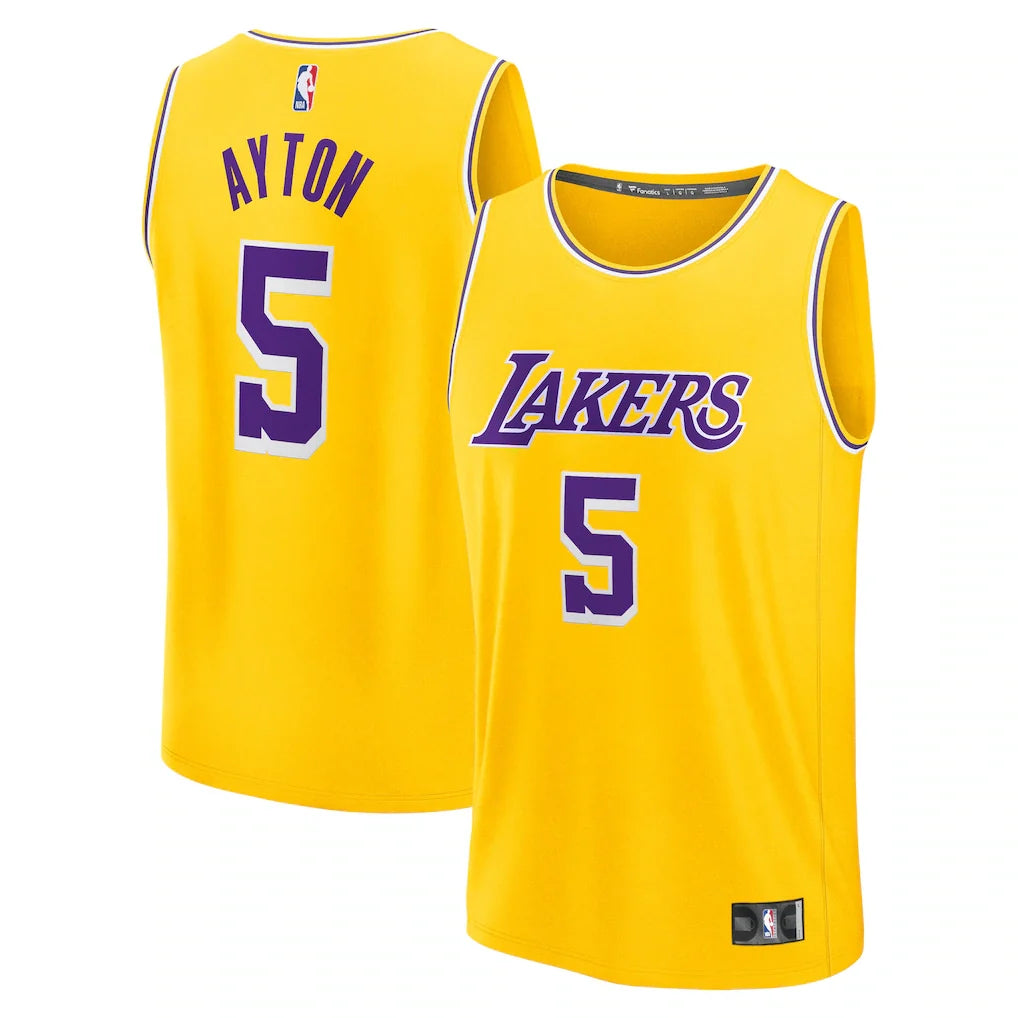 Deandre Ayton Los Angeles Lakers Fanatics Fast Break Player Jersey - Icon Edition - Gold