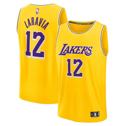 Jake LaRavia Los Angeles Lakers Fanatics Fast Break Jersey - Icon Edition - Gold