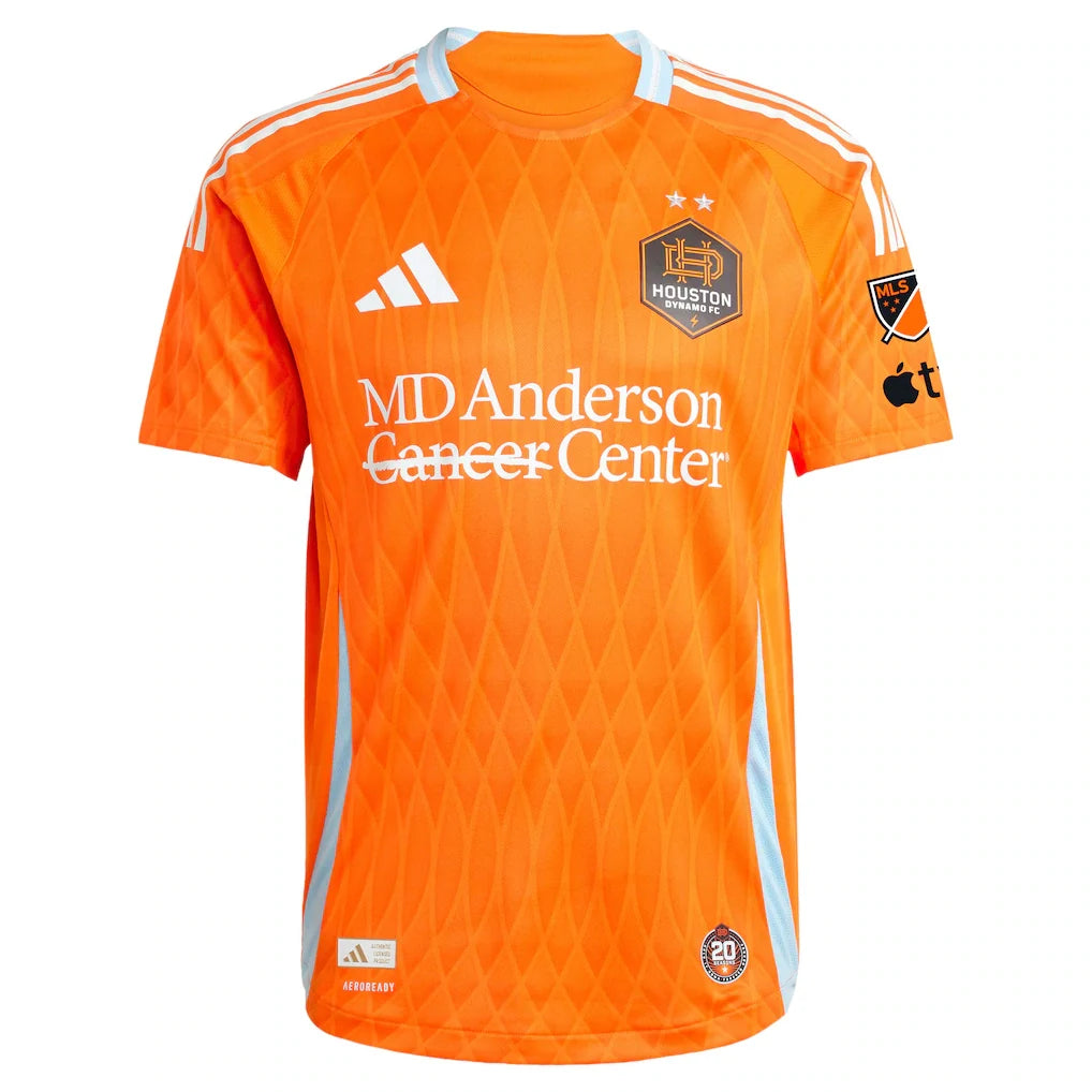 Ezequiel Ponce Houston Dynamo FC adidas 2025 Season 20 On-Field Authentic Jersey - Orange