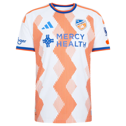 Miles Robinson FC Cincinnati adidas 2026 The Seven Hills Kit On-Field Authentic Patch Jersey - White