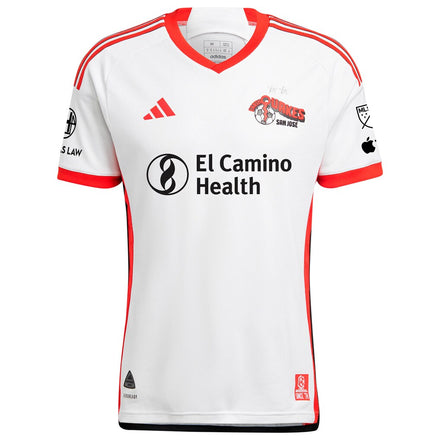San Jose Earthquakes adidas 2025 The 50 Kit Authentic Custom Jersey - White