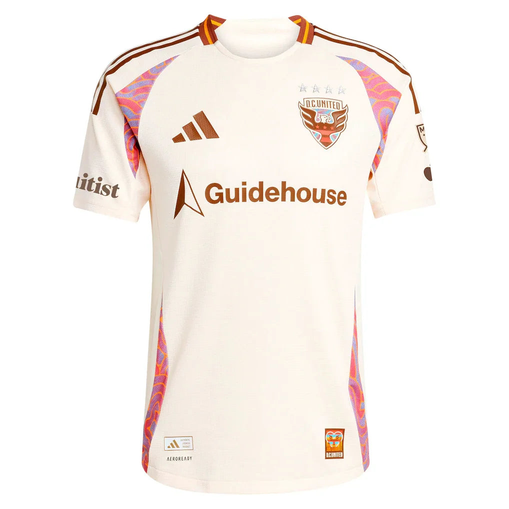 Gabriel Pirani D.C. United adidas 2025 The Soul Kit On-Field Authentic Jersey - Natural