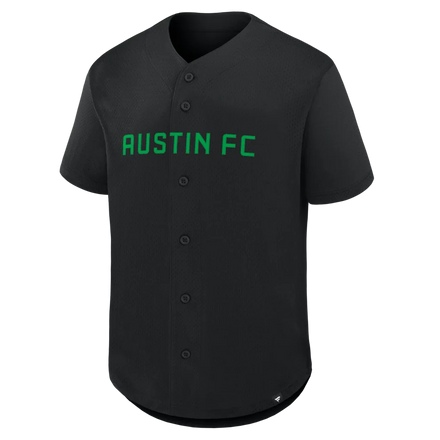 Austin FC Fanatics Maximum Intensity Button-Up Jersey  - Black