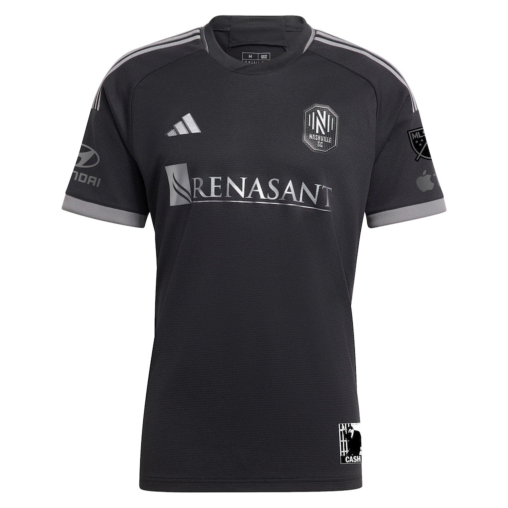 Nashville SC adidas 2023 Man In Black Kit Authentic Jersey - Black