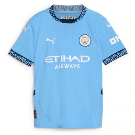 Manchester City Puma Youth 2024/25 Home Replica Custom Jersey - Light Blue
