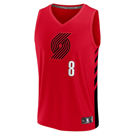 Deni Avdija Portland Trail Blazers Fanatics Fast Break Player Jersey - Statement Edition - Red