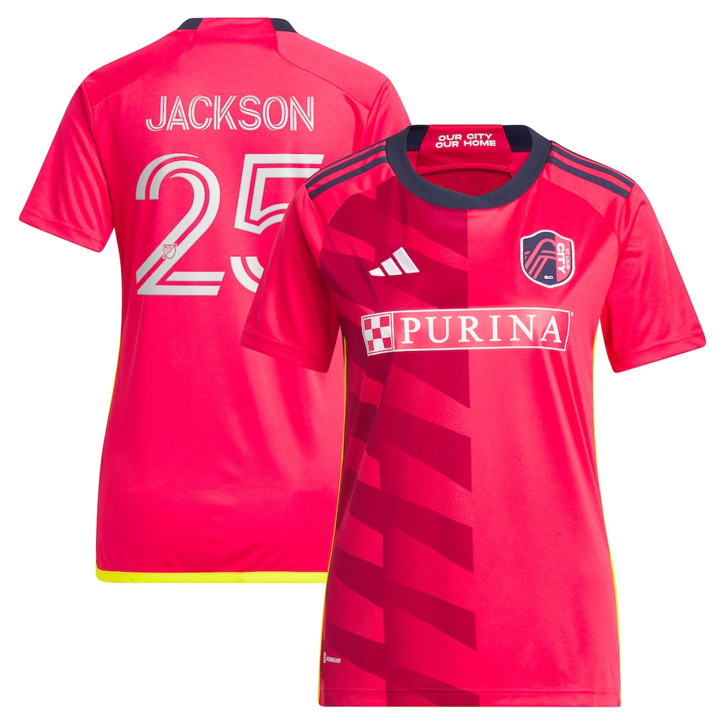 Aziel Jackson St. Louis City SC adidas Women's 2024 The Spirit Kit Replica Player Jersey - Red