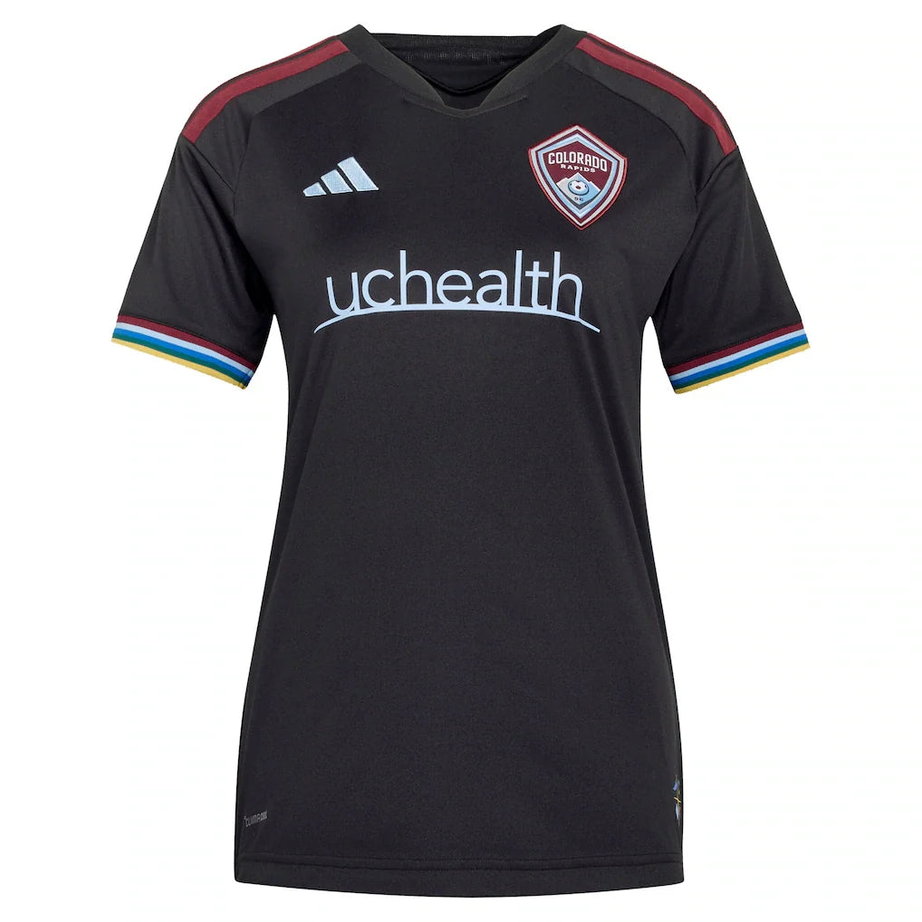 Colorado Rapids adidas Women's 2026 Colorful Colorado Replica Jersey - Black