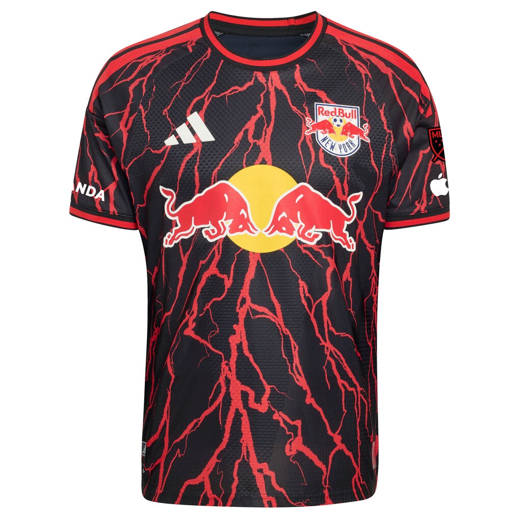 Emil Forsberg New York Red Bulls adidas 2026 The Rooted Kit On-Field Authentic Patch Jersey - Black