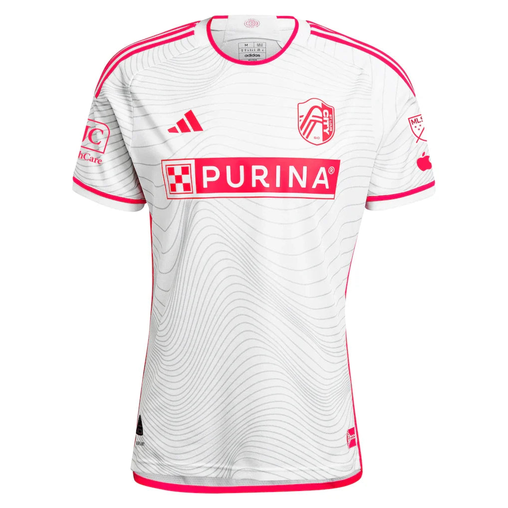 St. Louis City SC adidas 2024 The Confluence Kit Authentic Jersey - White