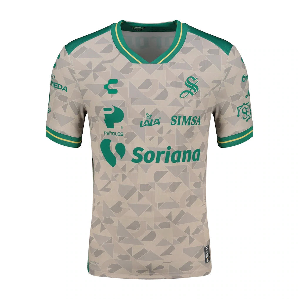 Santos Laguna Charly 2025/26 Away Authentic Jersey - Tan