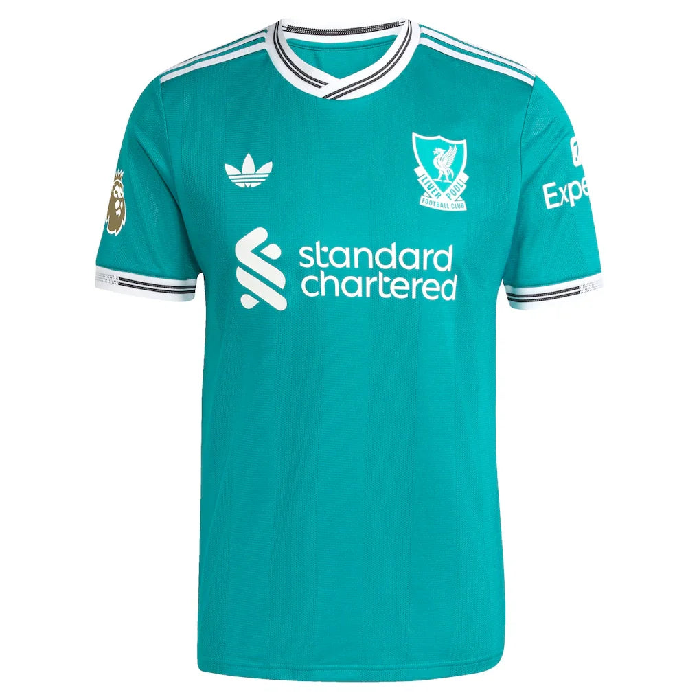 Liverpool adidas 2025/26 Third Authentic Custom Jersey - Green