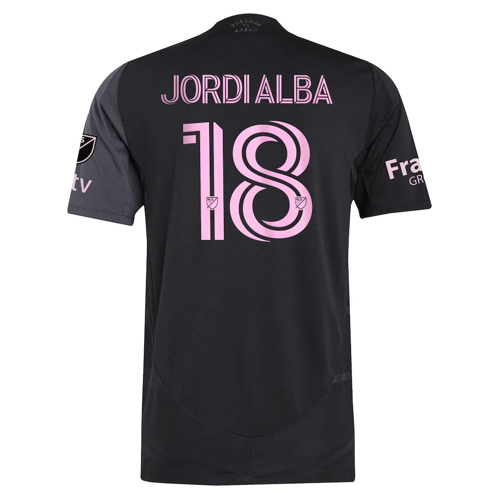 Jordi Alba Ramos Inter Miami CF adidas 2025 The Fortitude Kit Authentic Player Jersey - Black