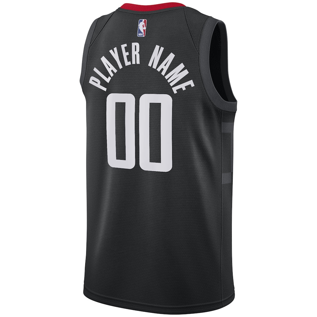 Houston Rockets Nike Swingman Custom Jersey Black - Statement Edition