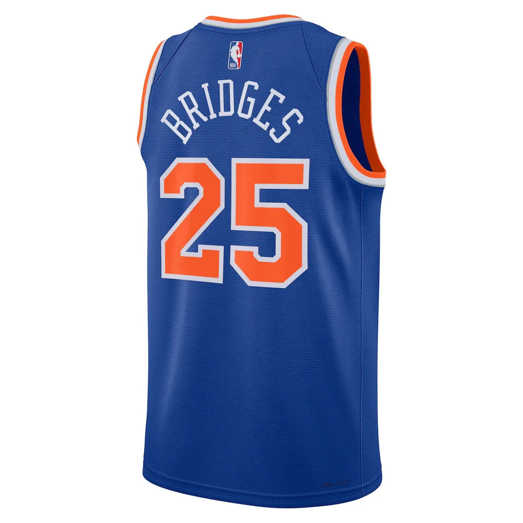 Mikal Bridges New York Knicks Nike Unisex Swingman Jersey - Icon Edition - Blue