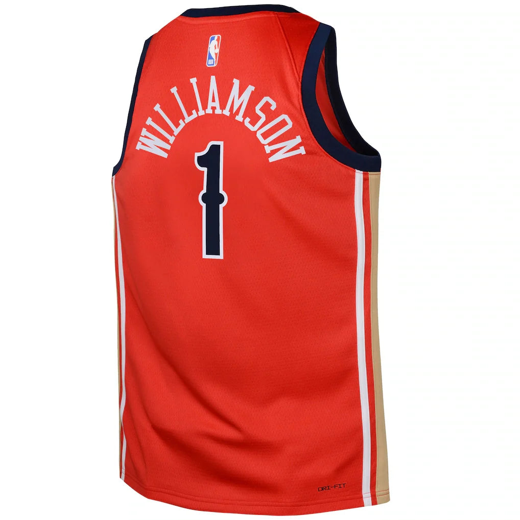 Zion Williamson New Orleans Pelicans Jordan Brand Swingman Jersey Statement - Red