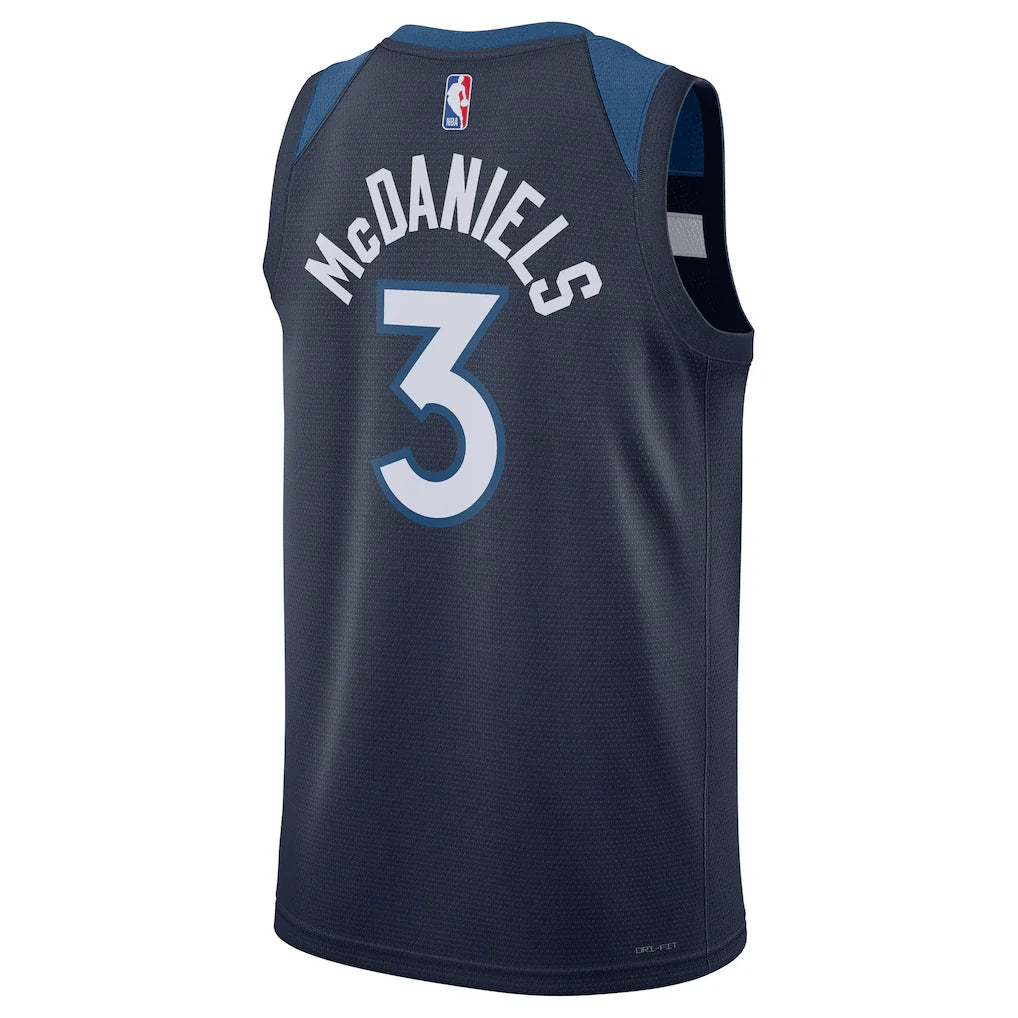 Jaden McDaniels Minnesota Timberwolves Nike Unisex Swingman Player Jersey - Icon Edition - Navy