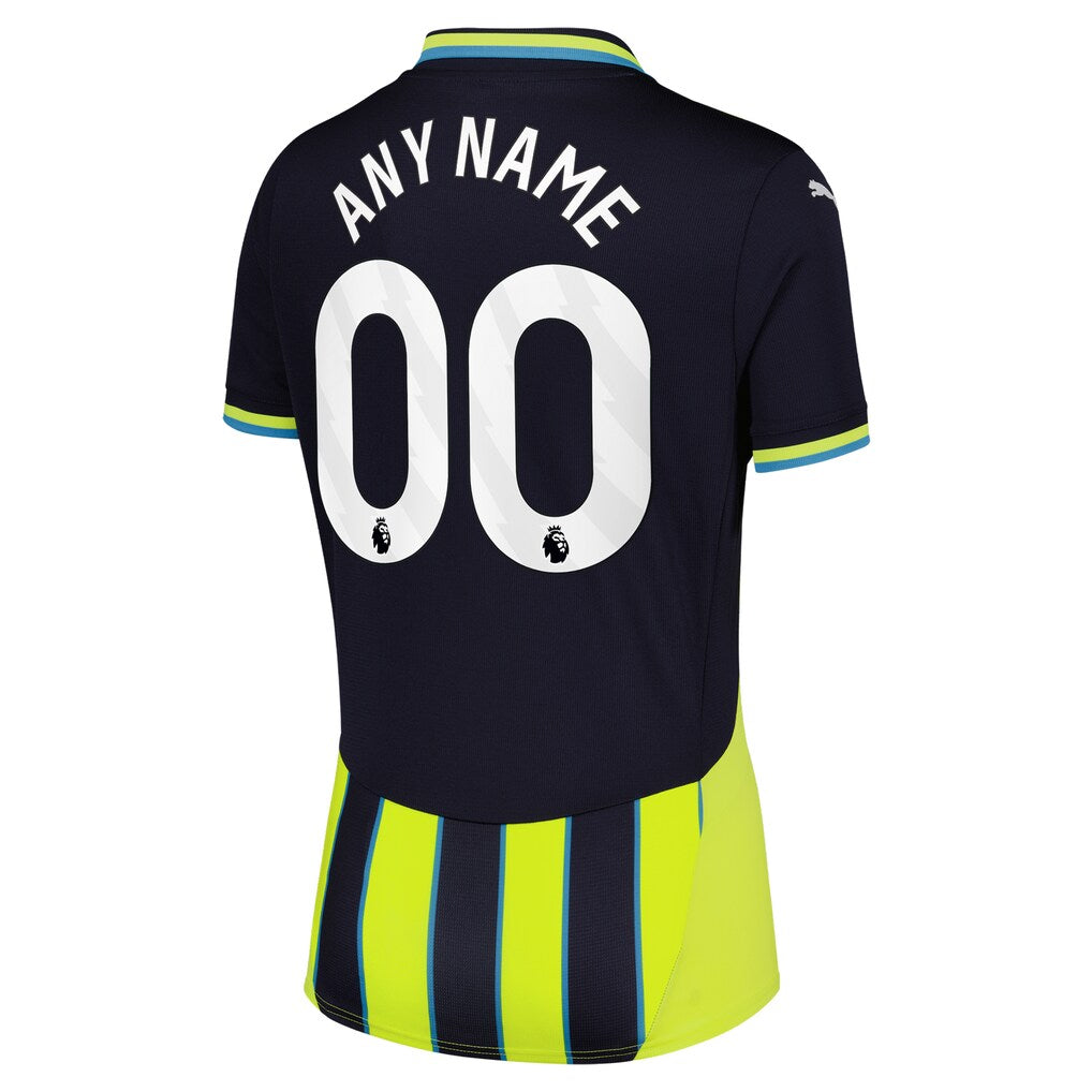 Manchester City Puma Women's 2024/25 Away Replica Custom Jersey - Navy