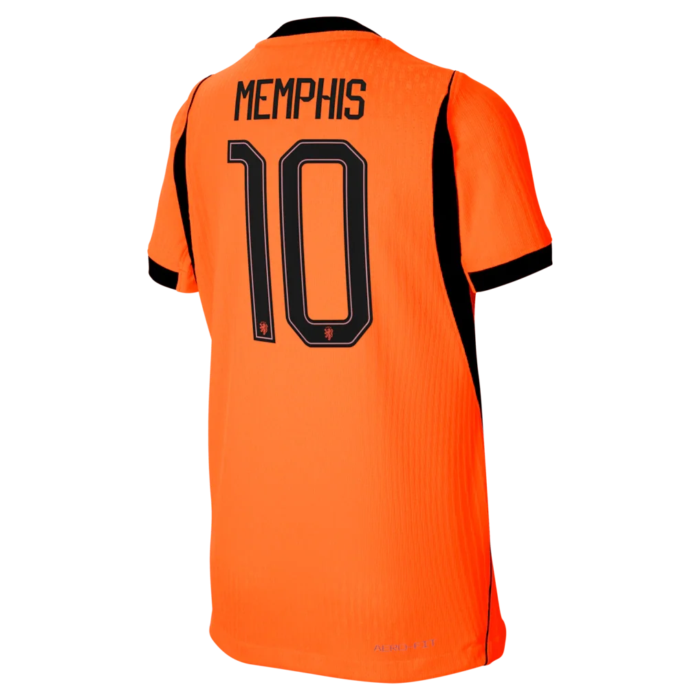 Memphis Depay Netherlands National Team Nike Youth 2026 Home Match Authentic Jersey - Orange