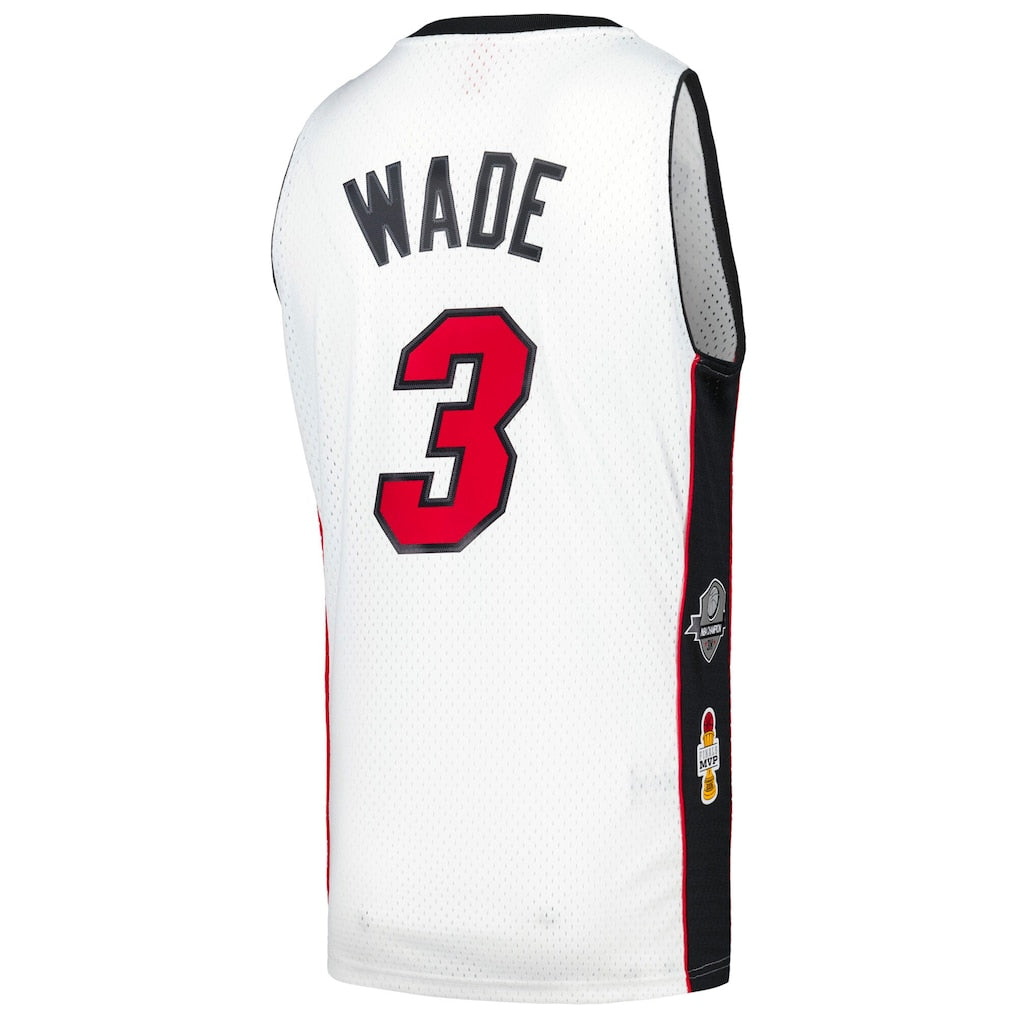 Dwyane Wade Miami Heat Mitchell & Ness Unisex Hall of Fame Class of 2023 Throwback Swingman Jersey - White
