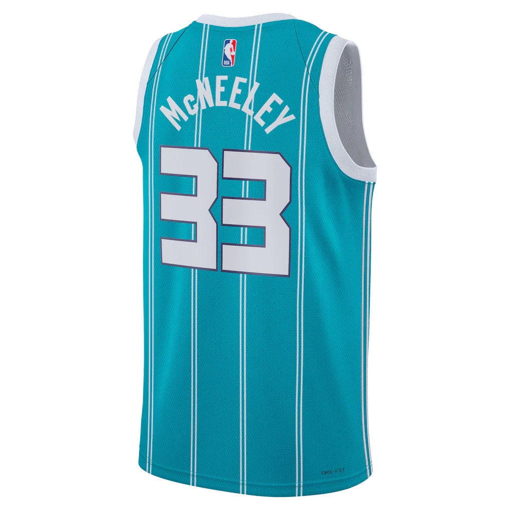 Liam McNeeley Charlotte Hornets Jordan Brand Unisex Swingman Jersey - Teal - Icon Edition