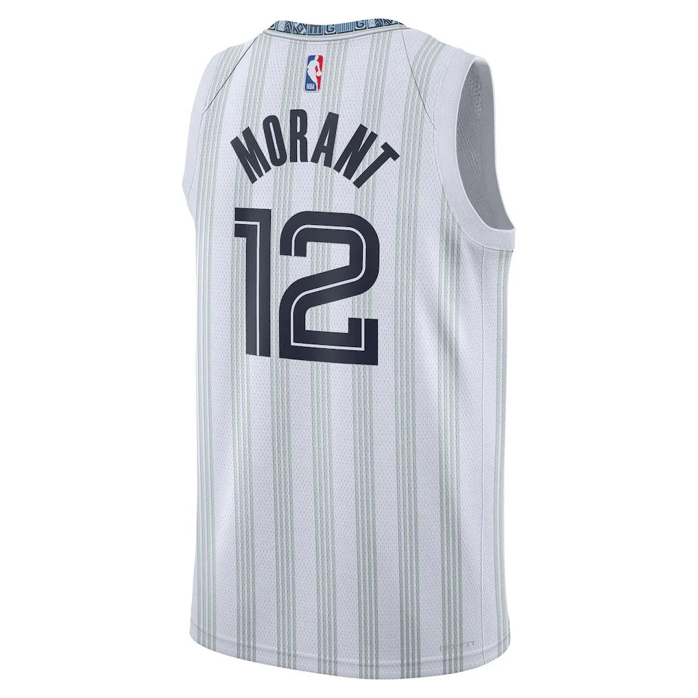 Ja Morant Memphis Grizzlies Nike Unisex 2025/26 Swingman Jersey - White - City Edition