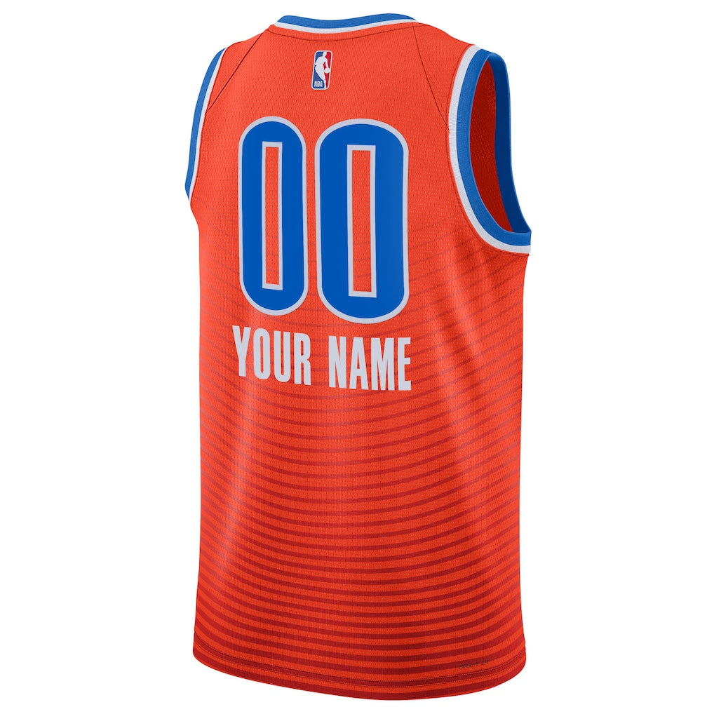 Oklahoma City Thunder Jordan Brand Unisex 2022/23 Swingman Custom Jersey - Statement Edition - Orange