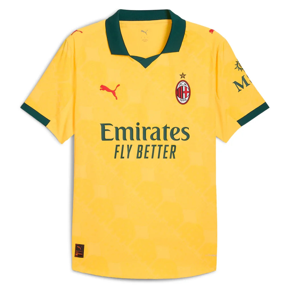 AC Milan Puma 2025/26 Third Authentic Jersey - Yellow